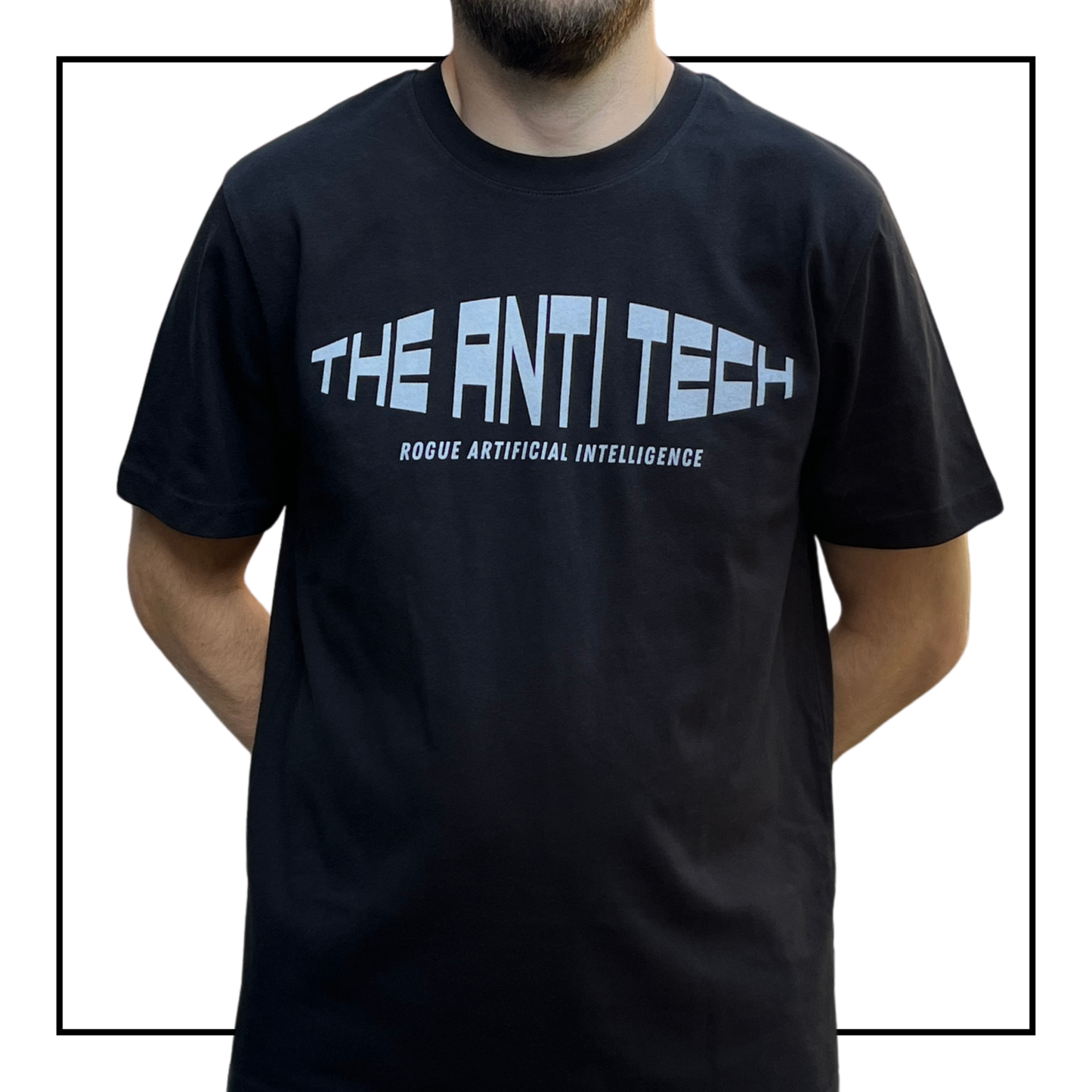Rogue AI Logo | Men's T-Shirt Black/Light Grey