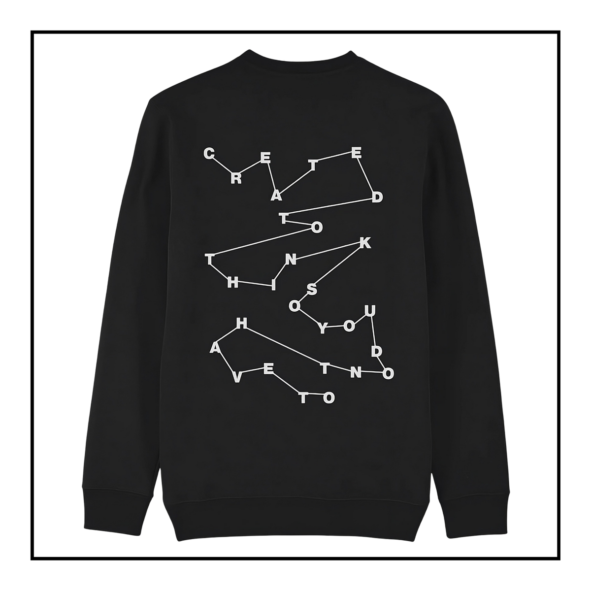 Created to Think | Women's Sweatshirt Black/Light Grey