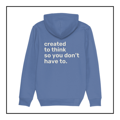 Job Augmentation | Women's Hoodie Bright Blue/Cream White