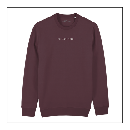 Created to Think | Women's Sweatshirt Red Brown/Vintage White