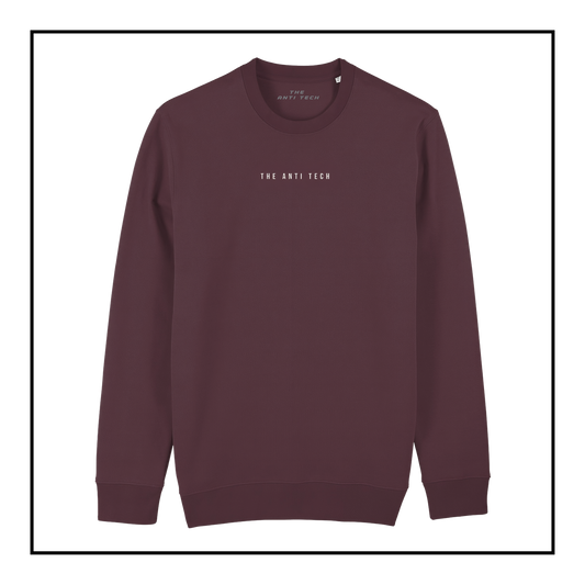 Created to Think | Women's Sweatshirt Red Brown/Vintage White