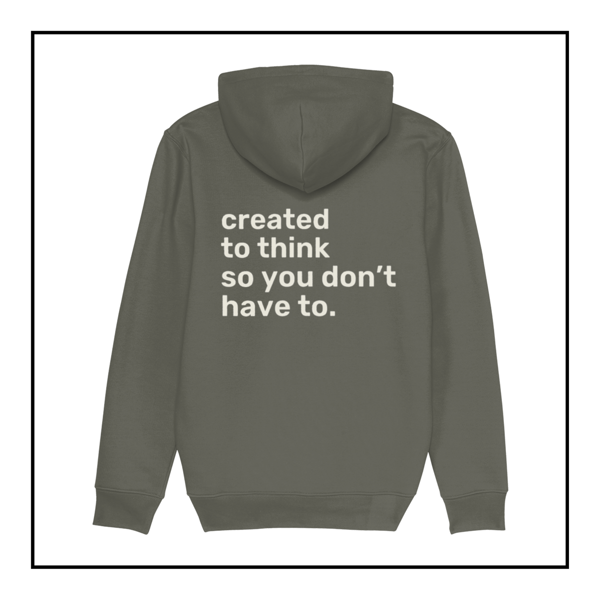 Job Augmentation | Men's Hoodie Khaki/White Cream