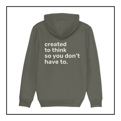 Job Augmentation | Men's Hoodie Khaki/White Cream