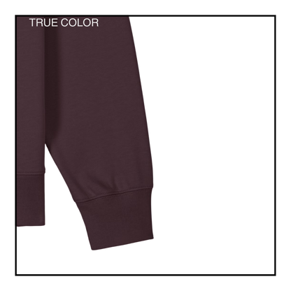 Created to Think | Women's Sweatshirt Red Brown/Vintage White