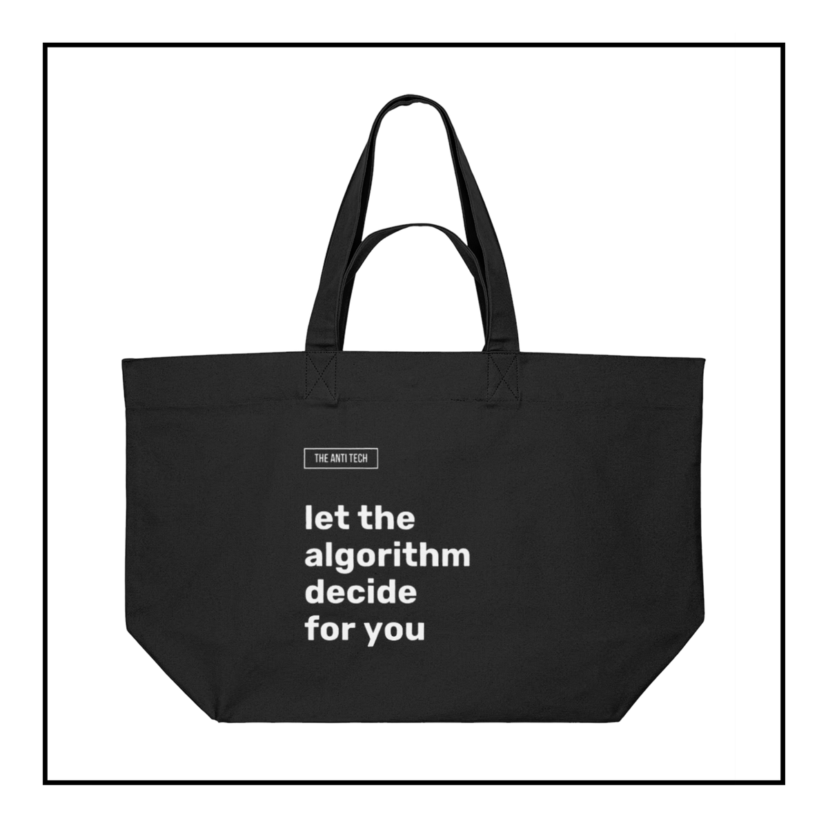 Dark Theme | Let the algorithm decide | Shopping Tote Bag