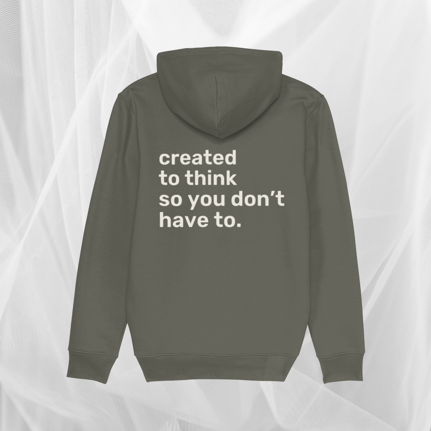 Job Augmentation | Men's Hoodie Khaki/White Cream