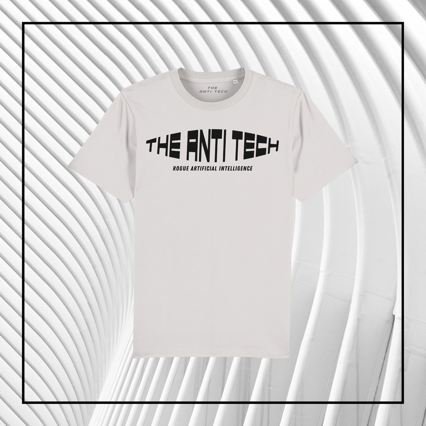 Rogue AI Logo | Men's T-Shirt Off White/Dark grey