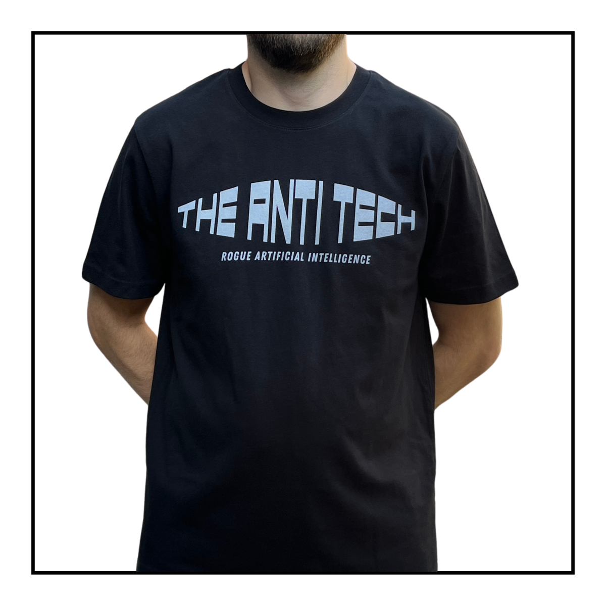 Rogue AI Logo | Men's T-Shirt Black/Light Grey