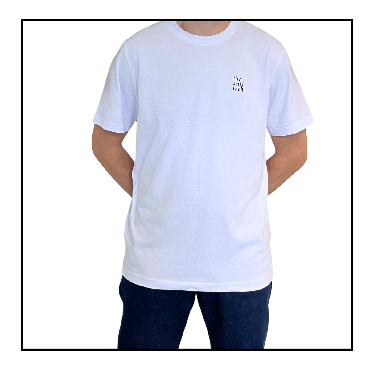 Agentic Dreams | Men's Boxy T-shirt White/Black