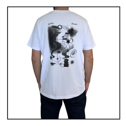 Agentic Dreams | Men's Boxy T-shirt White/Black